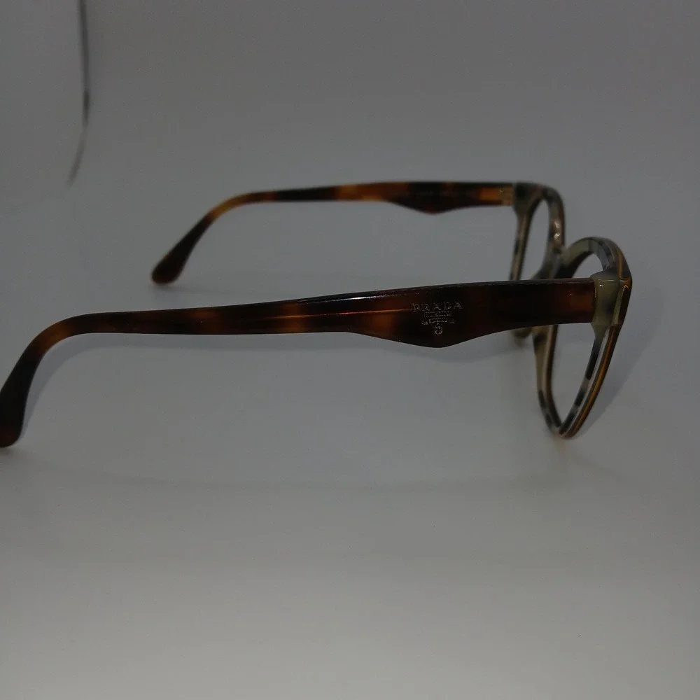 Prada Milano VPR 09U Womens Eyeglasses Frame Dark Tortoise Shell 52-18-140 mm